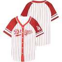 Baseball Shirt Jerseys for Women Baseball Jersey Game Day Fan Striped Baseball Player Button Down Short Sleeve Tops (Red, S)