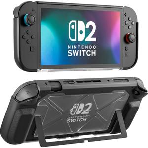 Dockable Case for Nintendo Switch 2 (2025), FANPL Protective Grip Cover for Switch 2 and JoyCon Controller - STYL Mecha
