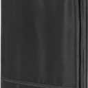 Whitmor Zippered Garment Bag with Pocket, Black