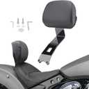 Motorcycle Driver Backrest Rider Backrest Backpad Mount Kit Compatible with Indian Scout Sixty/Bobber/Classic Solo Seat 2025