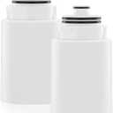 Ryamen Shower Head Filters Replacement ONLY for Dual 10" Filtered Shower Head Combo, Effective Chlorine Removal Rate90%, 2-Pack (White)