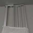 VOLPONE 24 Inch Towel Rack with Towel Bar Holder Foldable Towel Shelf with Movable Hooks Rustproof Towel Storage Wall Mount for Bathroom Lavatory Silver