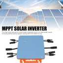 Yunseity Solar Micro Inverter 2000W Single Phase Kit, WiF Control, Meter, Maximum Power Point Tracking, Aluminum Alloy, IP66 Water Proof, 22V-48V MPPT (US Plug 120V)