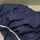 Wrap Around Dust Ruffle Bed Skirt - Navy Blue - for King Size Beds with 15 Inch Drop - Elastic Strap - Adjustable Pleated Bedskirt with Brushed Fabric and Wrinkle Free - for Women, Men, Kids & Teens