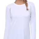 Muzniuer Long Sleeve Workout Tops for Women-Plain Long Sleeve Shirts Yoga Tops Gym Sports T-Shirt with Thumb Hole (X-Large)