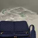 Bagstellar Teacher Bags for Women, 15.6 inch Laptop Work Tote Bag Quilted Nurse Bible Computer Shoulder Bag for School Travel | Dream Tote Work Bag, with 40oz Cup Holder, Insulated Pocket, Zipper & Strap, Office Briefcase, Ideal Gift for Women (Navy Blue)