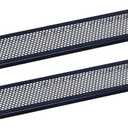 RackPath 2U Blank Rack Mount Panel Spacer with Venting for 19in Server Rack Enclosure or Network Cabinet  2 Pack, Black