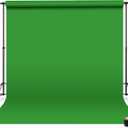 Denny Manufacturing - Seamless Paper Backdrop for Photography, Green Seamless Paper Roll - Green Screen (107 in x 36 ft) Includes Free Roll Black Gaffer Tape (2 in x 13 ft)
