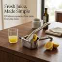 Hand Juicer Squeezer, Heavy Duty Stainless Steel Manual Citrus Juicer Press, for Lime Orange Grapefruit Tangerine, Easy Clean & Dishwasher Safe