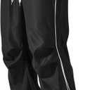 GORGLITTER Men's Lightweight Baggy Sweatpants Contrast Trim Letter Graphic Open Bottom Athletic Pants with Pockets (X-Large, Black)