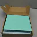 2 Pack 3 Ring Binder Junior Size Pu Leather Binder 2 Inch D Rings with 5 Colors Dividers 5.5" x 8.5" Holds Up to 500 Sheets with Pen Loop Pocket Small Binder for Office School (Green&blue)