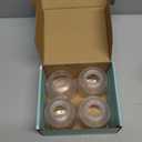 Child Safety Door Knob Cover (4 Pack) Hard-to-Remove Dual-Lock Door Handle Covers for Kids - Reusable Baby Proof Door Knob Locks - Installs Easily, No Tools Needed (Transparent)