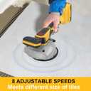 Tile vibration tool for Dewalt 20V Battery, tile vibration leveling machine with 8 Speed, Suction Cup, Digital Display,Max 25000r/Min, 150W Tile Suction Cup T for Floor Wall (Tool only)