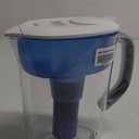 PUR Plus 7-Cup Water Filter Pitcher for Fridge, Cleaner, Great-tasting Water, Dishwasher Safe, Powerful Filtration, Change Light Indicator, LockFit Cap Design, White