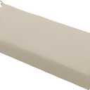 Outdoor Bench Cushion Waterproof 36"x14", Fade-Resistant Patio Furniture Replacement Pad with Ties - Also Fits Indoor Entryway Bench or Window Seat, Cream