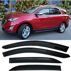 Tape On Window Visors Rain Guards Car Sun Shade Vent for 2018-2024 Chevrolet(Chevy) Equinox,Side Vent Window Wind Deflectors Guard Shade for Equinox 18-24,Sun Visor for Car,4-Pieces Set