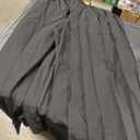 OYOANGLE Men's Skirt Pants Loose Wide Leg Asymmetrical Pleated Japanese Harajuku Kimono Trousers Black, Medium