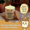 Best Friend Candle Gifts for Women Birthday Friend Cool Gag Gift for Her Best Friends, BFF, Coworkers, Sisters, Brothers, Gag Candles Humor for Appreciate Friendship Candle for Friends