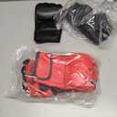 2 Pairs Boxing Gloves Kickboxing Gloves for Men Women Beginner Professional Shockproof Leather Sparring Training Gloves Set MMA Gloves (BlackRed)