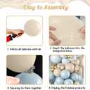 Dusty Blue Balloon Arch Kit,122Pcs Light Blue Sand White Metallic Gold Matte Balloons for Kids Boy Baby Shower Decorations Wedding Graduation Bridal Engagement Birthday Party Supplies