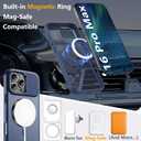 Innaght Magnetic for iPhone 16 Pro Max Case with Stand,Compatible with MagSafe,Rugged,Heavy Duty,Protective case Kickstand,[Built-in Invisible Stand],Blue