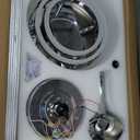 52" Ceiling Fan with Light Chandelier Fan Modern DC Motor Dimmable Led Fandelier Ceiling Fan with Light for Bedroom, Living Room (Silver)