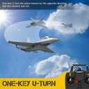 volantexrc 4CH RC Plane 2.4GHz Jet F-16 Fighting Falcon RC Airplane Fighter Ready to Fly with Xpilot Stabilizer System, One Key Aerobatic Perfect for Adults Gray