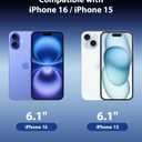 2 x Mkeke for iPhone 16 / iPhone 15 Screen Protector 3 Pack, [9H+ Hardness] [Military-Grade Drop Protection] [Sensitive Touch] [Easy Installation] [HD Clear] Full Edge Coverage Tempered Glass