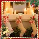 4 Pack Christmas Stocking Holder Bases - Mantel Stocking Hangers Hanging Hooks for Fireplace Stand Holder Weighted Hangers for Xmas Holiday Decoration (Gold, 4)