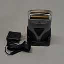 Andis TS-2 17255 Pro Foil Lithium Titanium Foil Shaver, Cord/Cordless, Smooth Shaving Cordless Shaver with Charger, Black