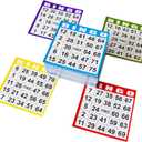 SEETOOOGAMES Bingo Paper Game Cards - 1 Card - 100 Books of 5 Sheets