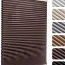 MYshade Cordless Blackout Cellular Shades, 1.5" Honeycomb Window Blinds for Bedroom & Nursery, Thermal Insulated, Noise Reducing, Privacy Shades, Inside or Outside Mount (40" W x 72" H, Taupe)