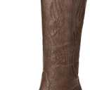 Western Cowboy Boots for Women - Knee High Wide Calf Cowgirl Boots, Slip On Pointed Toe Chunky Heel Fashion Retro Classic Pull On Tall Boot for ladies Party concert size 8