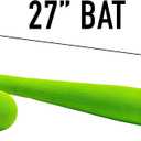Franklin Sports MLB Kids Foam Baseball Bat + Ball Sets - Indoor + Outdoor Soft Foam Baseball Bats for Kids + Toddlers - Regular + Jumbo Barrels - 24" or 27" Length