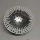 Shower Drain Hair Catcher, Shower Drain Cover, Bathtub Drain Hair Catcher for Pop-Up & Regular Drains (Large)