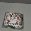45Pcs Rock and Roll Party Decorations Include Born to Rock Banner-Backdrop-Guitar Balloons-Cake Topper-Cupcake Toppers for Music Themed Party Decorations