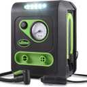 Slime 40034 Tire and Mattress Inflator, All-Purpose, High Pressure, High Volume, Analog 100 psi Dial Gauge, LED Light, 8 min Tire inflation, 3 Min Mattress inflation