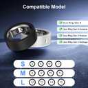 10 Pack Ring Cover Compatible with Oura Ring Gen 4/4 Ceramic, Oura Ring Gen 3 Horizon/Heritage, Support Charging with Cover on, Anti-Scratch Elastic Silicone Ring Protector for Men Women Working Out