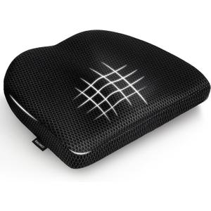 Office Chair Cushion - More Breathable Pressure Relief Seat Cushion with Hours Sitting on Gaming/Car/Wheelchair, Soft Extra-Dense Air Fiber for Orthopedic Coccyx, Sciatica & Hip Support