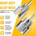 2PCS Integrated Internal & External Pipe Threading Tool with 1/2'' & 3/4'' Dies, Electric Drill Compatible 2 in 1 Pvc Pipe Threader Kit, Dual-Function Pipe Thread Cutting Tool