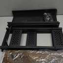 Giwil 4-Tier Slim Rolling Storage Cart for Kitchen Bathroom Organizer, Mobile Narrow Storage Cabinet Utility Cart with Wood Rack on Wheels for Pantry Laundry Small Space (Brown/Net Bar)