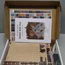 3DVASE Book Nooks for Adults, DIY Miniature Dollhouse Book Nook Kit, Model Kits Craft Kits for Adults, 3D Wooden Puzzle Book Nook Craft Bookshelf Decor, Adult Craft Kits Gift with Led Light