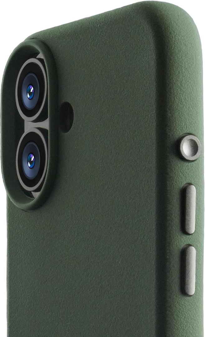 TineeOwl Case for iPhone 17  MagSafe Compatible, Aluminum Buttons, Camera Control & Rounded Action Button, Slim Textured TPU, Minimalist  DuneX Series (Sage Green)