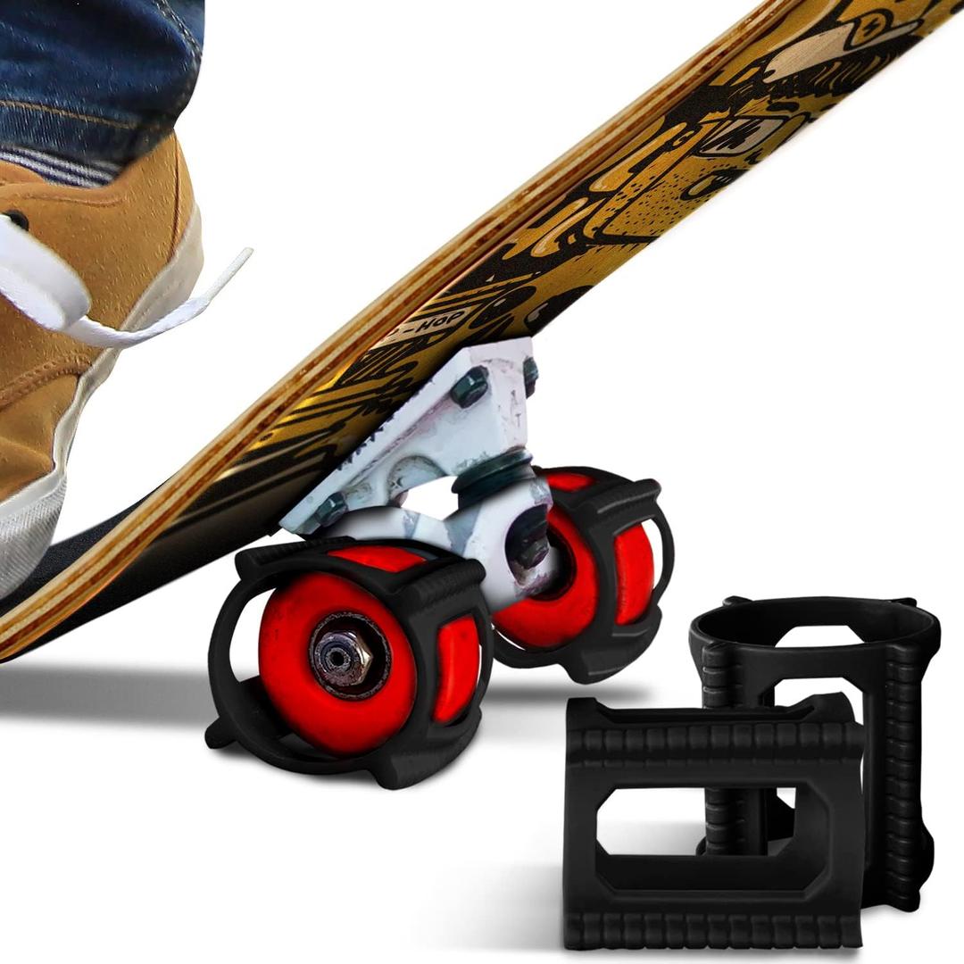 Skateboard Tricks Fast - Perfect for Complete Beginners and Beyond. Fast, Safe, and Easy - Skateboard Accessories for Wheels (Black)