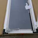 Hasipu Farmhouse Bathroom Mirror, 18"x26" Rustic Wood Framed Wall Mounted Mirror, Brown Vintage Vanity Mirror Barn Door Style Decrative Mirrors