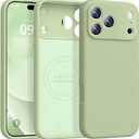 Magnetic for iPhone 17 Pro Max Case [Compatible with Magsafe] [Premium Silicone Satin-Smooth Touch] Slim Shockproof Anti-Scratch Microfiber Lining Case, 6.9 inch, Matcha
