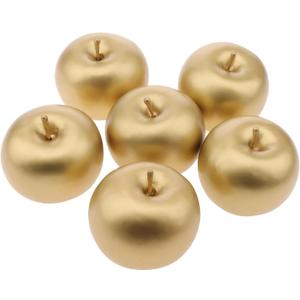 6 Pcs Artificial Golden Apples for Decoration, Realistic Fake Apple Plastic Fruit for Home Decor, Decorative Fake Fruit Bowl Fillers for Kitchen Table Centerpieces 6 Pcs Artificial Golden Apples for Decoration, Realistic Fake Apple Plastic Fruit for Home Decor, Decorative Fake Fruit Bowl Fillers for Kitchen Table Centerpieces