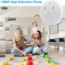 WiFi Spy Smoke Detector Hidden Camera 1080P HD Video Camera Wireless Security Camera with Night Vision, Motion Detection, Remote View for Home and Office