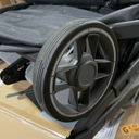 UPPAbaby Minu Duo Side-by-Side Double Stroller - Lightweight + Compact Design for Travel - Easy Fold- From Birth to Toddler - Independent Recline -Greyson(Charcoal Mélange/Carbon Frame/Saddle Leather)