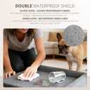 Orthopedic Dog Bed – 28"x19"x6" Small – Cooling Gel Memory Foam, Double Waterproof Cover, Non-Slip, Tech Fabric Cover (Slate)